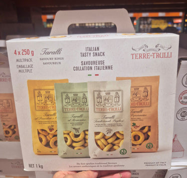Terre Trulli Taralli Savoury Bread Rings - 4 x 250 Grams